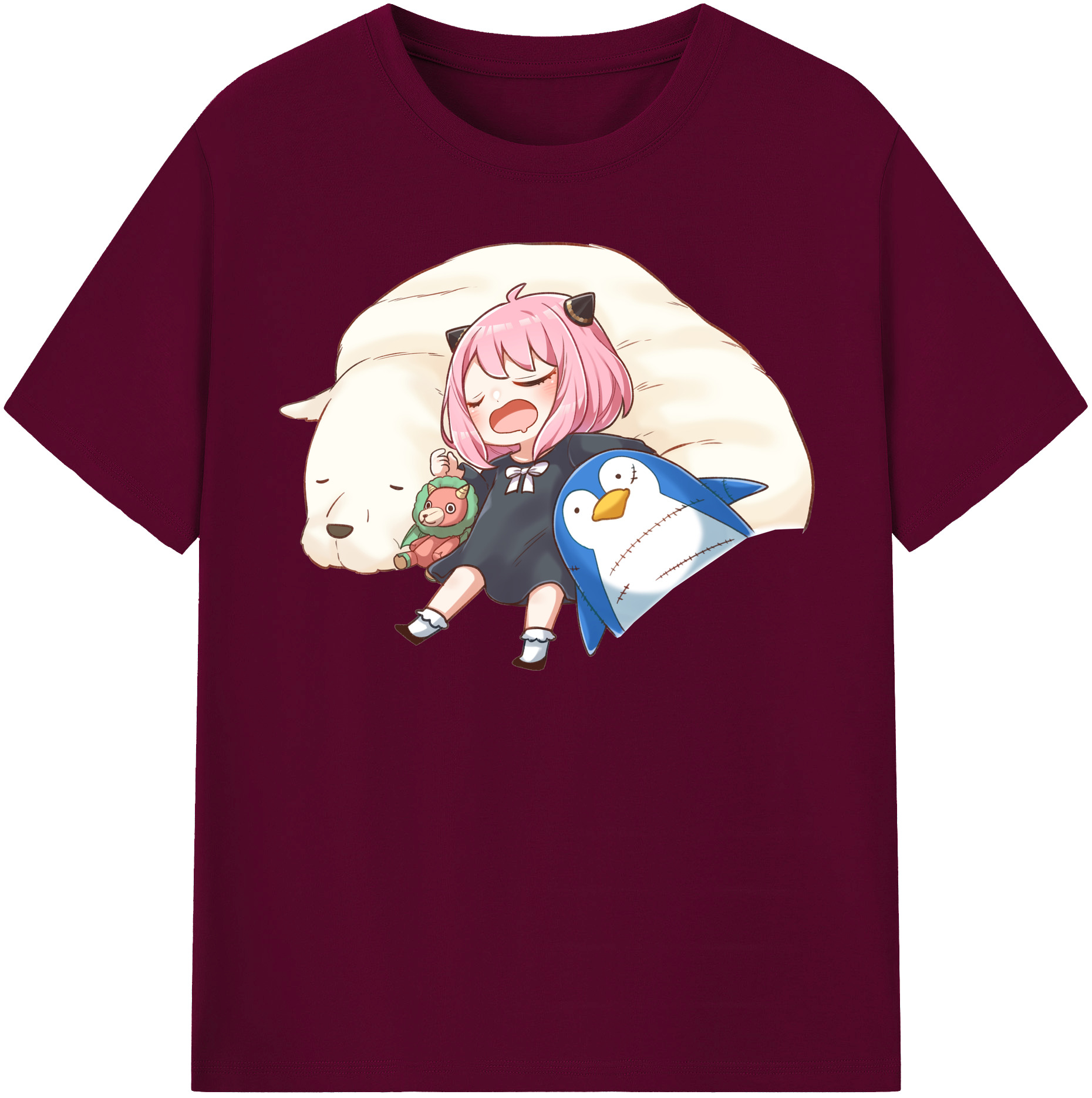（画像用） SPY×FAMILY间谍家家酒 レディースカジュアルプリントTシャツ（綿100％）